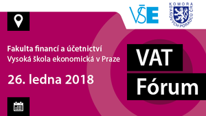 VAT fórum 2018 - již tento pátek