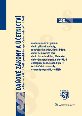 Daňové zákony a účetnictví podle stavu k 31. 12. 2022 s paralelním vyznačením změn od 1. 1. 2023
