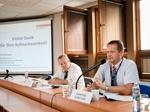 přednášející 3. panelu - zleva: Thomas Eisgruber, Manfred Elmecker